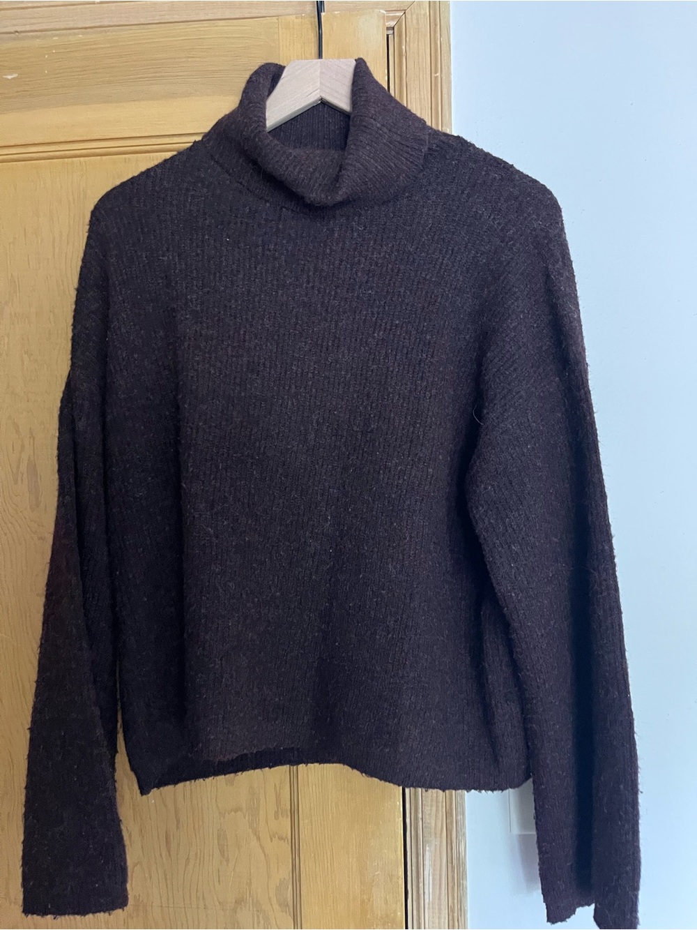 Molly Bracken Dark Purple Turtleneck Sweater